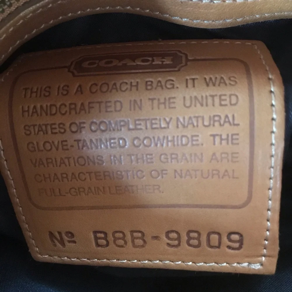 Coach Brown Leather Shoulder Bag - Picture 6 of 8